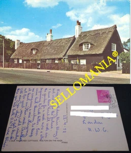 POSTAL WALTON ON THE NAZE ANTIGUAS CABAÑAS CON TECHO DE PAJA ESSEX ESTE DE INGLATERRA CC04657 UK - Imagen 1 de 1