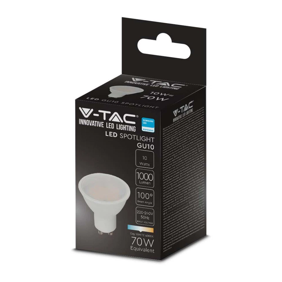 LAMPADINE LED V-Tac GU10 da 5 a 7W Lampada COB Spot Porta Faretto Incasso - Immagine 1 di 1