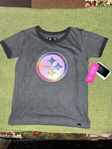 Girls Youth Pittsburgh Steelers Sparkle Shirt Size 6-6x,NWT ,