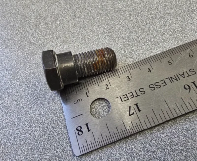 USED ORIGINAL PORSCHE 911 924 944 11X25 SHOULDER SEAT BELT MOUNTING BOLT #2 - Image 1 of 3