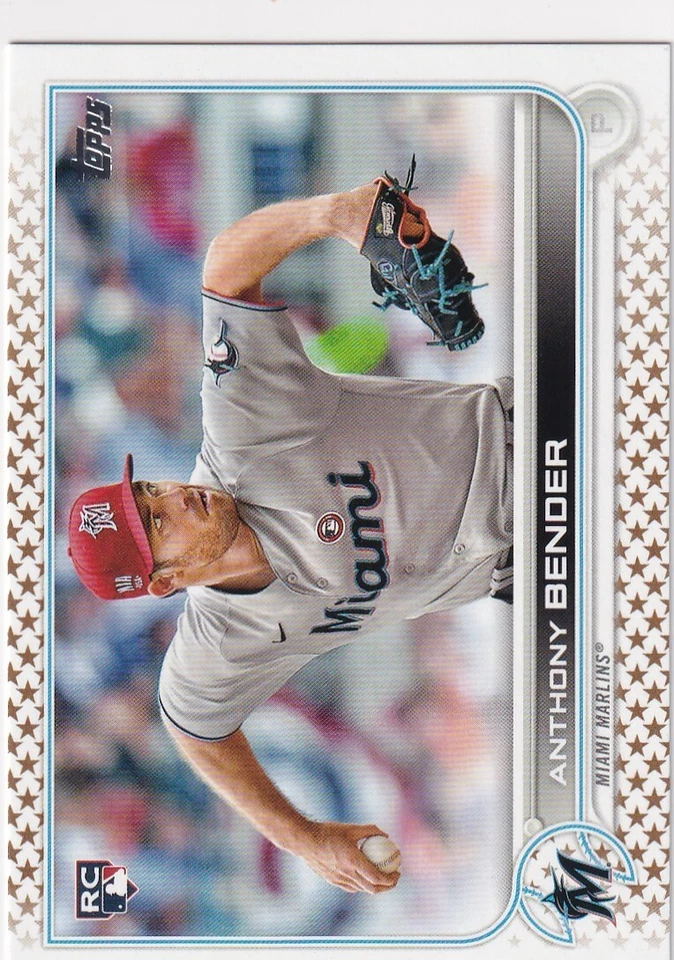 2022 TOPPS GOLD STARS RC ANTHONY BENDER MIAMI MARLINS ROOKIE PARALLELS GE-72 - Image 1 of 1