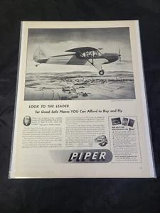1940's Piper Cup Aircraft Airplane Afford Buy Fly WWII Original Print Ad - Picture 1 of 2