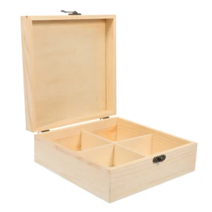 Tea Bag Holder Wooden Sugar Bag Box Instant Coffee Storage Box Coffee Organizer - Picture 1 of 12
