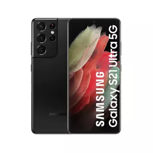 NUOVO Samsung Galaxy S21 Ultra 5G - 128GB 12GB RAM - NERO - SM-G998U SIGILLATO - Picture 1 of 9