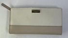 Kate Spade Wallet Stacy Laurel Way Cement Pumice Stone Saffiano Leather Bifold