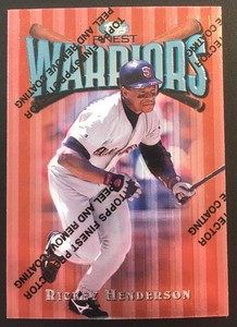 Rickey Henderson 1997 Topps Finest Warriors #63