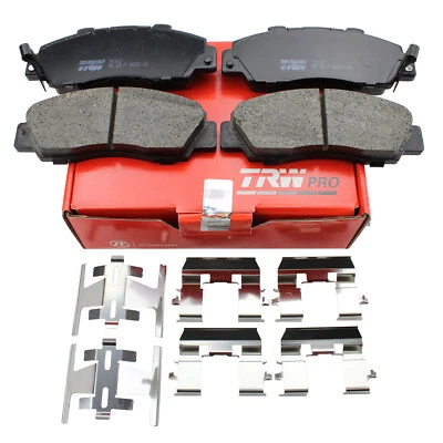 Pastillas de freno delanteras ranuradas de cerámica TRW Pro para Acura CL NSX TL Honda Accord CR-V Foto 1 de 4