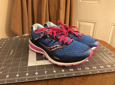 Zapatos para correr Saucony para mujer ISOFIT EVERUN Triumph S10290-2 azul rosa 7,5 M Foto 1 de 4