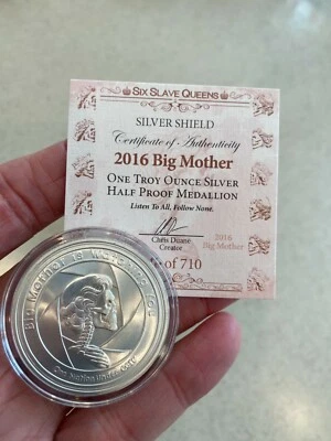 2016 Slave Queen - Big Mother - Is Watching You *In-Hand* #5 Silver Shield Mint - Image 1 of 4