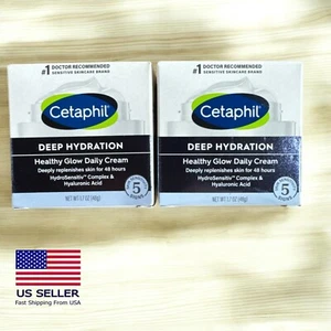 Cetaphil Deep Hydration Healthy Glow Daily Cream, 1.7 oz. NEW Pack 2 - Picture 1 of 4
