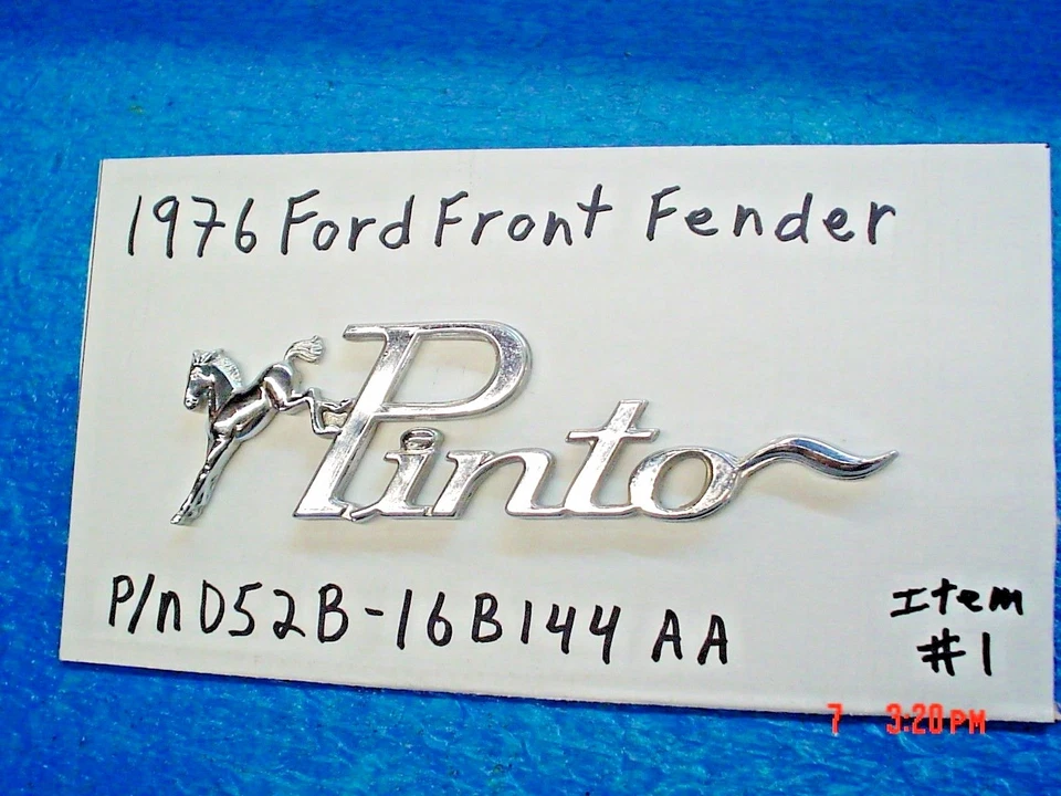 Ford Pinto 1976 emblema Foto 1 de 3
