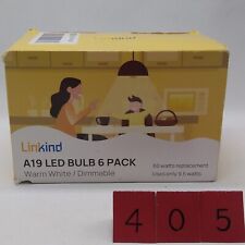 Linkind A19 LED Light Bulbs Dimmable, 60W Equivalent, 2700K Soft White, 9.5W 800