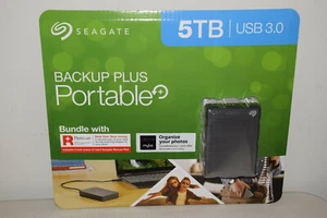 Seagate Backup Plus Portable HD Drive 5TB STHP5000600 /Laptop Tablet PC Computer - Picture 1 of 12