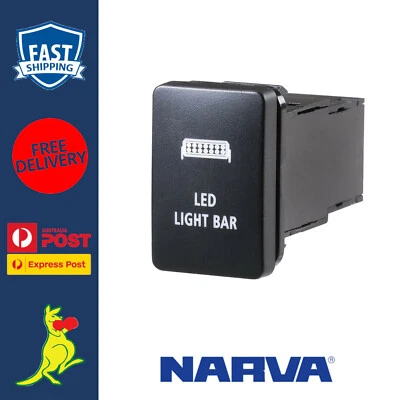 Narva LED Light Bar Switch fits Toyota 200 Series Landcruiser 2008 to Current — 第 1/4 张图片