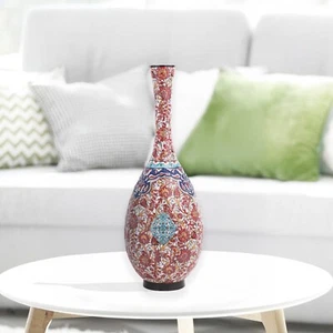 Handmade Ceramic Bottle, Red Ornament Decorative Bottle, Vase for Home Decor - Picture 1 of 8