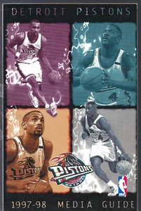 1997-98 Detroit Pistons NBA Basketball Media Guide - Picture 1 of 2