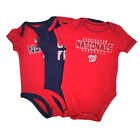 Washington Nationals Baby Bodysuit 3 Piece Set Baseball 3-6 Month Baby Romper