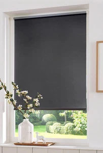 Klemmfix Rollo Luxury Klemmrollo Sonnenschutz ohne bohren grau 45 -100 cm breit - Bild 1 von 5