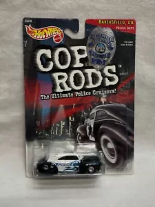 HOT WHEELS COP RODS BAKERSFIELD TAIL DRAGGER MERC REAL RIDERS - Picture 1 of 4