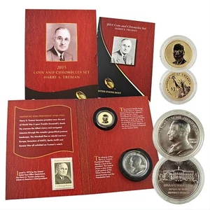 Juego de monedas y crónicas Harry S. Truman 2015, ¡OGP y certificado de autenticidad!! - Imagen 1 de 1
