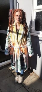 Damengröße Medium 1 von 1 handbemalt Engel Efeu heilige Geometrie geistiges Festival - Bild 1 von 16