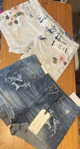 Lot Of 2 / Both Pair Size 7 / New With Tags Vanilla Star & YMI Shorts. - Picture 1 of 23
