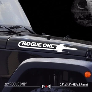 2x ROGUE ONE X WING Squadron Car Vinyl Stripes Sticker Decal Set - Afbeelding 1 van 3