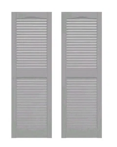 6 Builders Edge 14,5 Zoll x 36 zoll Lamellen Vinyl Außen Rollläden 3 Paar  - Bild 1 von 2