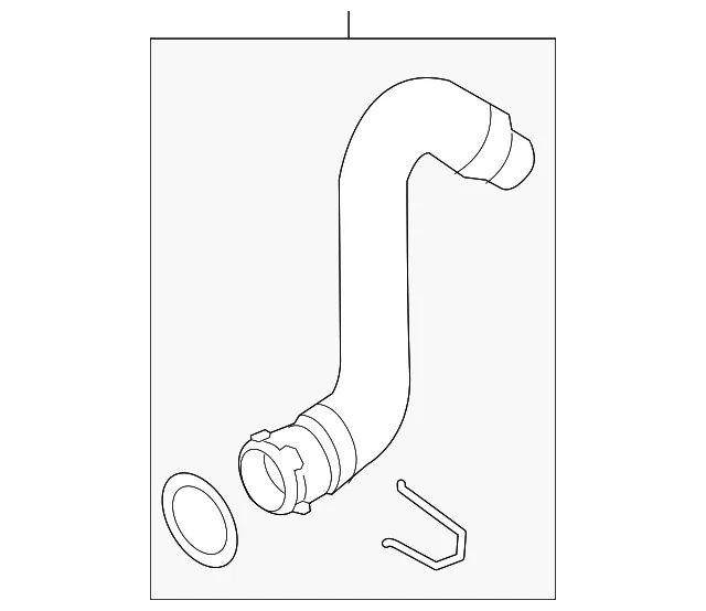 Manguera inferior original Audi 4G0-121-049-AN Foto 1 de 2