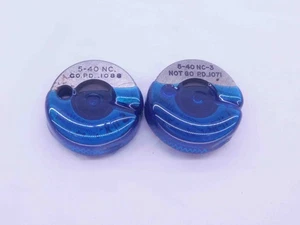 5 40 NC 3 THREAD RING GAGES #5 .125 .1250 GO NO GO P.D.'S = .1088 & .1071 UNC-3 - Picture 1 of 2
