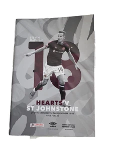 PROGRAMMA HEARTS V ST JOHNSTONE 2018 PREMIER LEAGUE SCOZZESE - Foto 1 di 1