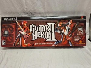 Guitar Hero2 (PlayStation 2 PS2) Red Octane Wired Controller w/Box & Game Works! - Picture 1 of 14