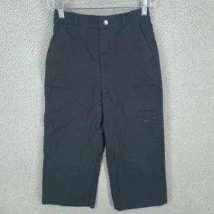 Nike Pants BOYS Medium Skateboard Canvas Double Knee Wide Leg Black - Picture 1 of 13