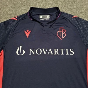 Macron FC Basel 1893 Jersey Men Small Blue 2022 23 Third Kit Soccer Football FCB - Picture 1 of 17