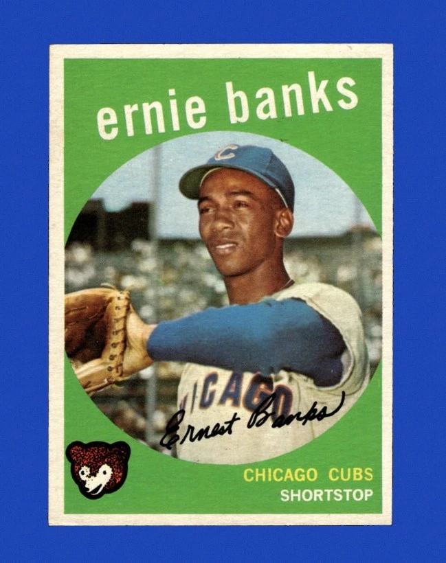 Ernie Banks Baseball 1959 Season Sports Trading Cards