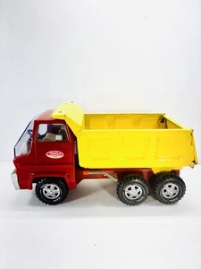 Tonka Toy Dump Truck Turbine Hydraulic Red & Yellow Steel Vintage 1970’s - Picture 1 of 9