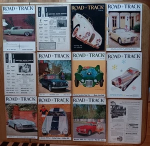 Vintage Road & Track Magazines  from 1955 Full Year Lot of 12 - Imagen 1 de 6