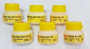 lot x 6 20g Dental IPS CERAMIC Eris for E2 refill IVOCLAR VIVADENT ORIGINAL - Picture 1 of 5