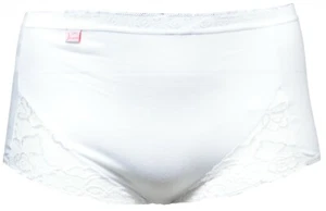 Lotto completo intimo cotone maxi slip pizzo bianco taglia 10-22 1 3 6 9 12 24 paia - Foto 1 di 2