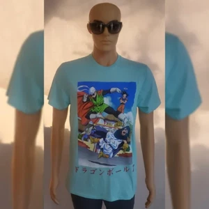 CAMISETA DRAGON BALL Z ANIME GRÁFICA HOMBRE CORTE REGULAR CUELLO EN O MANGA CORTA TALLA M - Imagen 1 de 4
