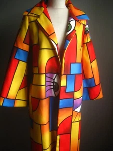 Extravagante TRINCHERA BLOGGER 8 ARTE estudiante picasso modernista cubismo abstracto payaso - Imagen 1 de 20