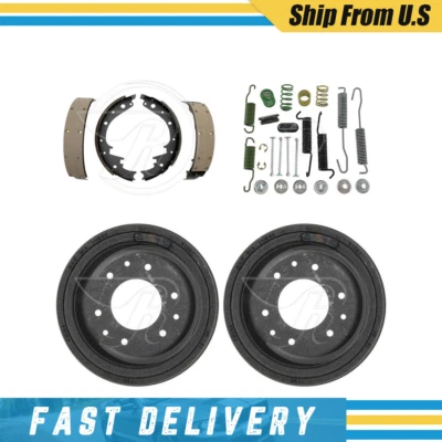 Fits 1966 GMC 1000 Rear Drums Brake Shoes & Hardware Spring Kit - Image 1 of 4