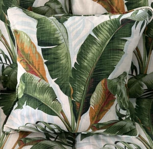 Tommy Bahama 22" Square Palm Frond Accent Pillow BRAND NEW - Picture 1 of 1