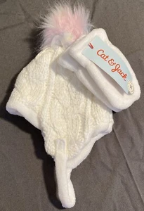 Cat & Jack Regenbogen Mütze und Fäustlinge Größe 0-6 Monate - Bild 1 von 5
