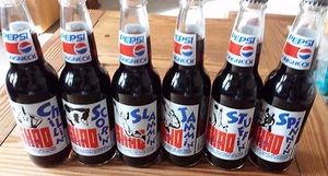 VINTAGE PEPSI BOTTLES 1993 SHAQ ATTACK 6 PK SERIAL #32 SHAQUILLE O'NEAL  - Picture 1 of 12