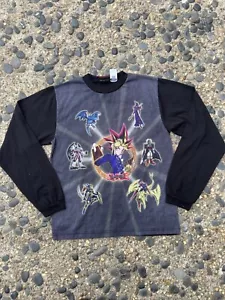 Vintage 90s Yu-Gi-Oh T-Shirt Youth Kids Extra Large Black - Bild 1 von 13