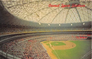 1950's? Harris County Astro-Dome Houston TX post card Baseball - Picture 1 of 2