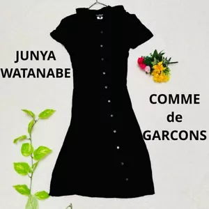 Abito Junya Watanabe Comme des Garcons pezzo unico nero S twist manica corta usato - Foto 1 di 17
