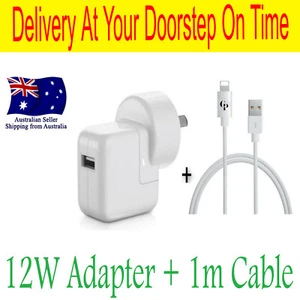 For Apple Genuine Fast 12w USB Power Wall Charger Adapter iPad Mini/Pro iPhone - Picture 1 of 6