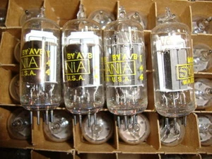 10 X 6AV6 SYLVANIA YELLOW LOGO. OLD VERSION. NOS TUBES SAME CODE PRODUCTION. B53 - Picture 1 of 1